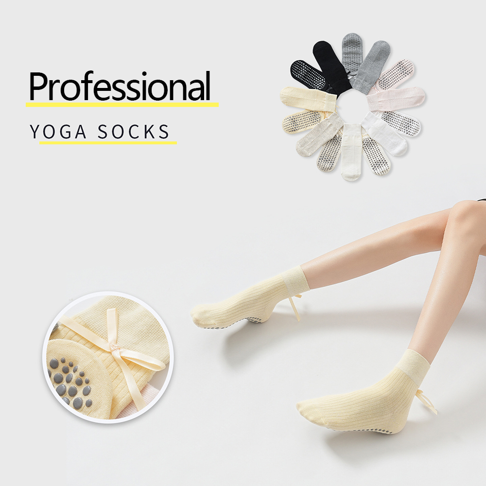 Pilates & Yoga Tina Fehrenbach - Cute Bowknot Yoga Socks Girls Sweet