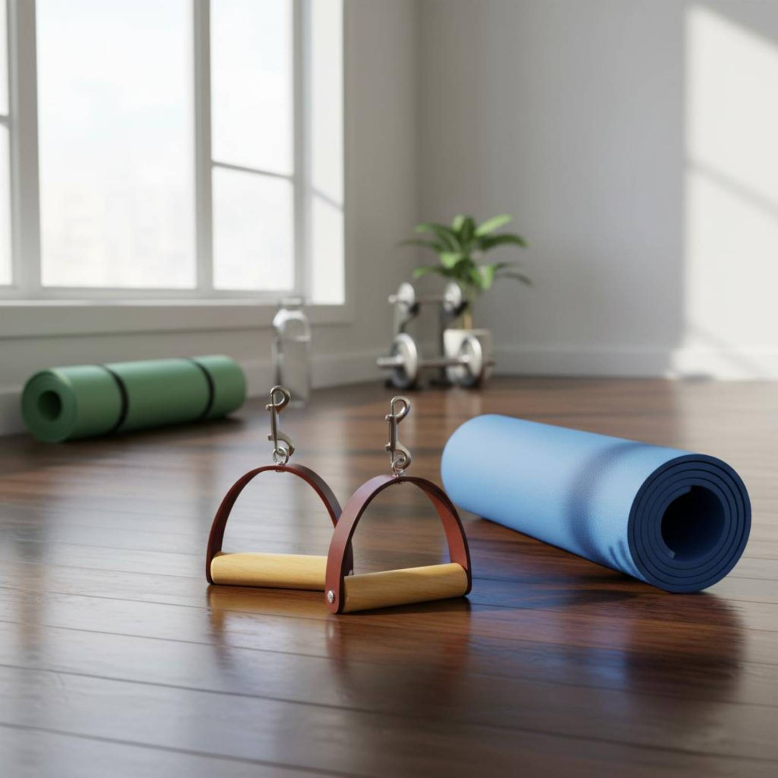 2Pcs/Set Pilates Leather Handl - Pilates & Yoga Tina Fehrenbach 评论和价格