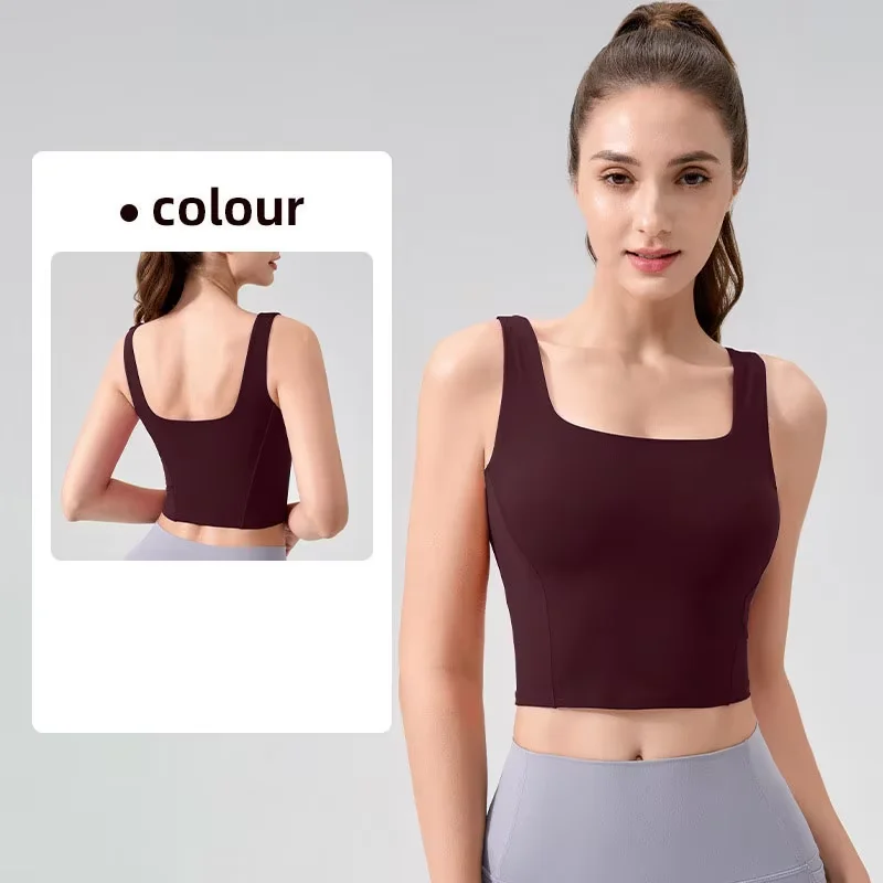 Women's Sports Yoga Vest Squar - Pilates Yoga Exercises 评论和价格