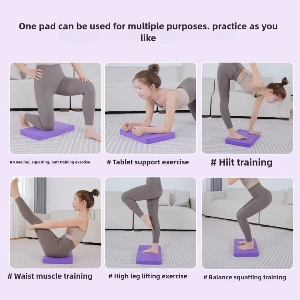 1pc Non‑Slip Foam Balance Pad, - Pilates Yoga Matte 评论和价格