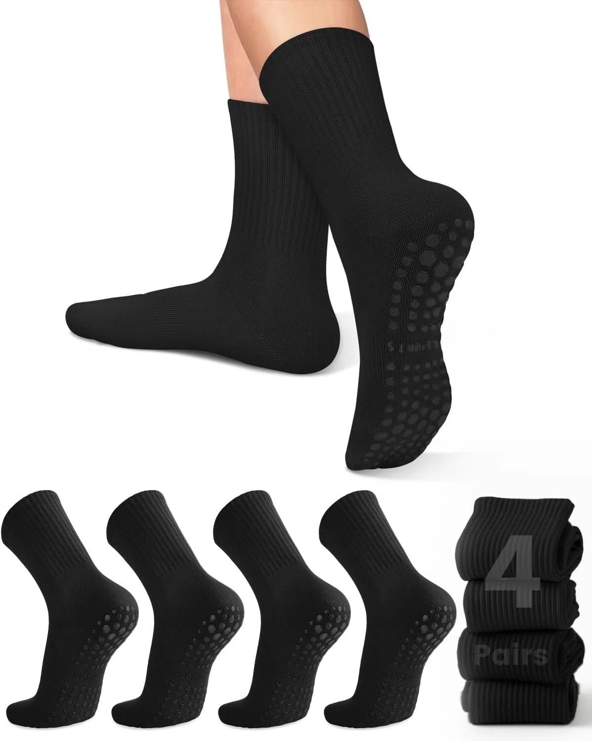 4 pairs of women's yoga socks, - Pilates & Yoga Tina Fehrenbach 评论和价格