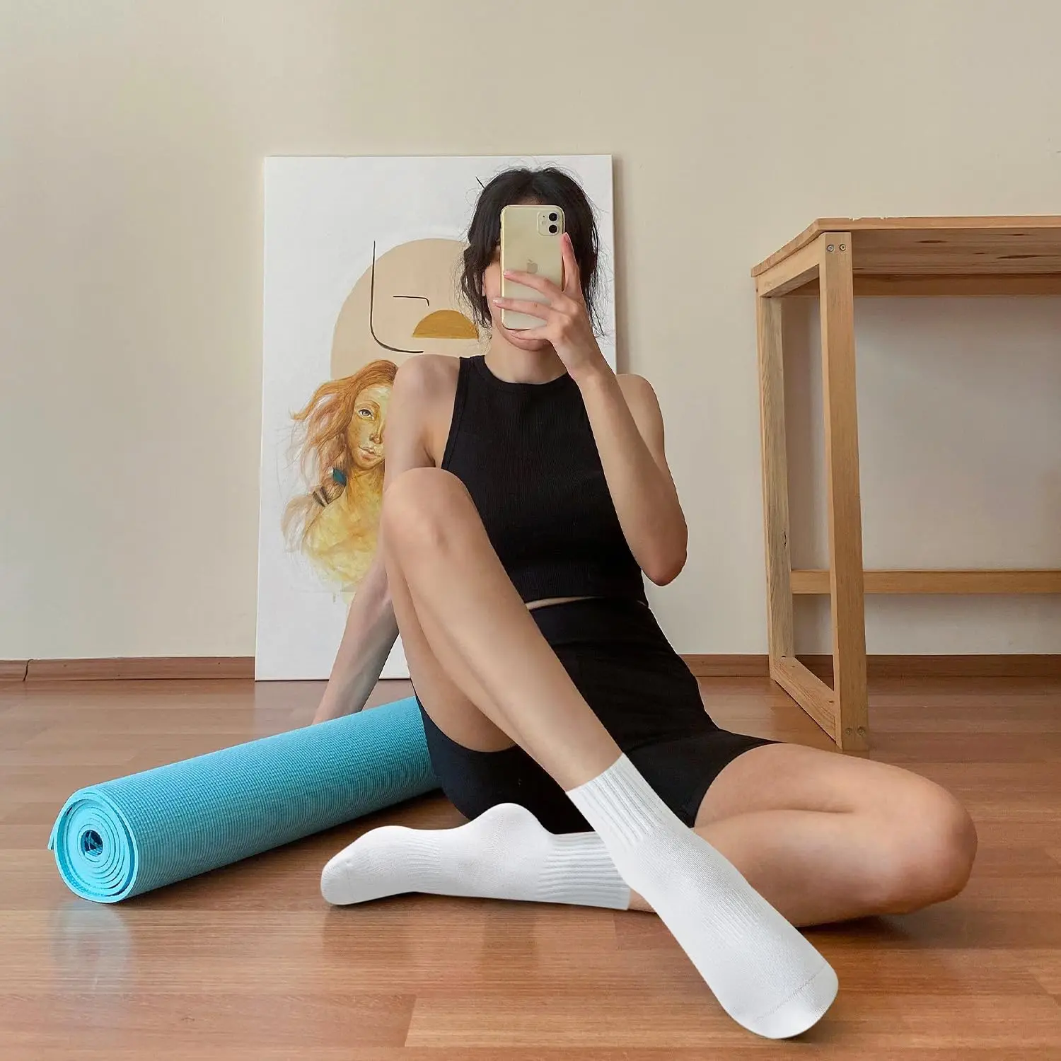 4 pairs of women's yoga socks, - Pilates & Yoga Tina Fehrenbach 评论和价格