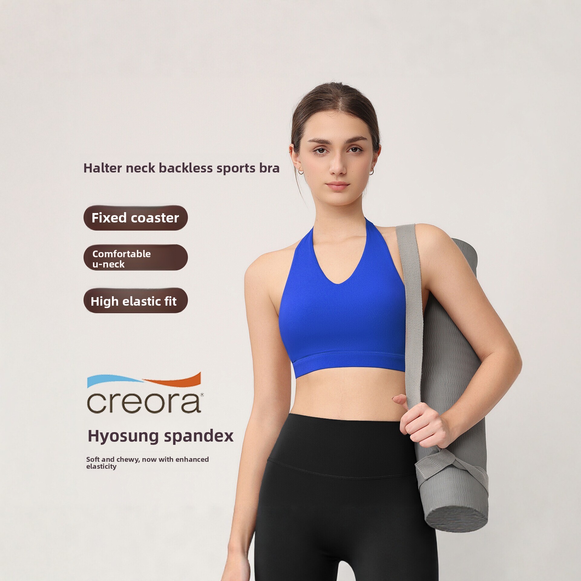 Women's Halter Sports Bra with - Pilates Yoga Exercises 评论和价格