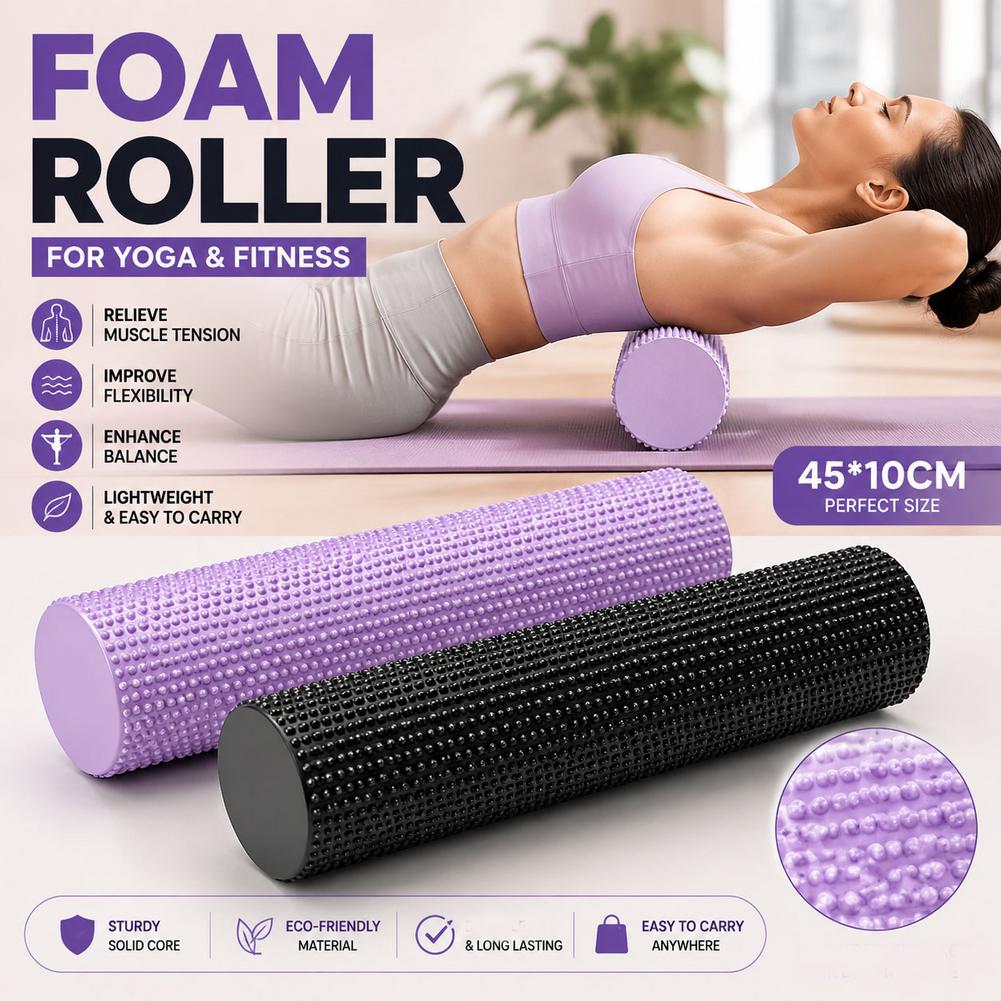 Yoga Foam Roller EVA High Dens - Pilates Yoga Exercises 评论和价格
