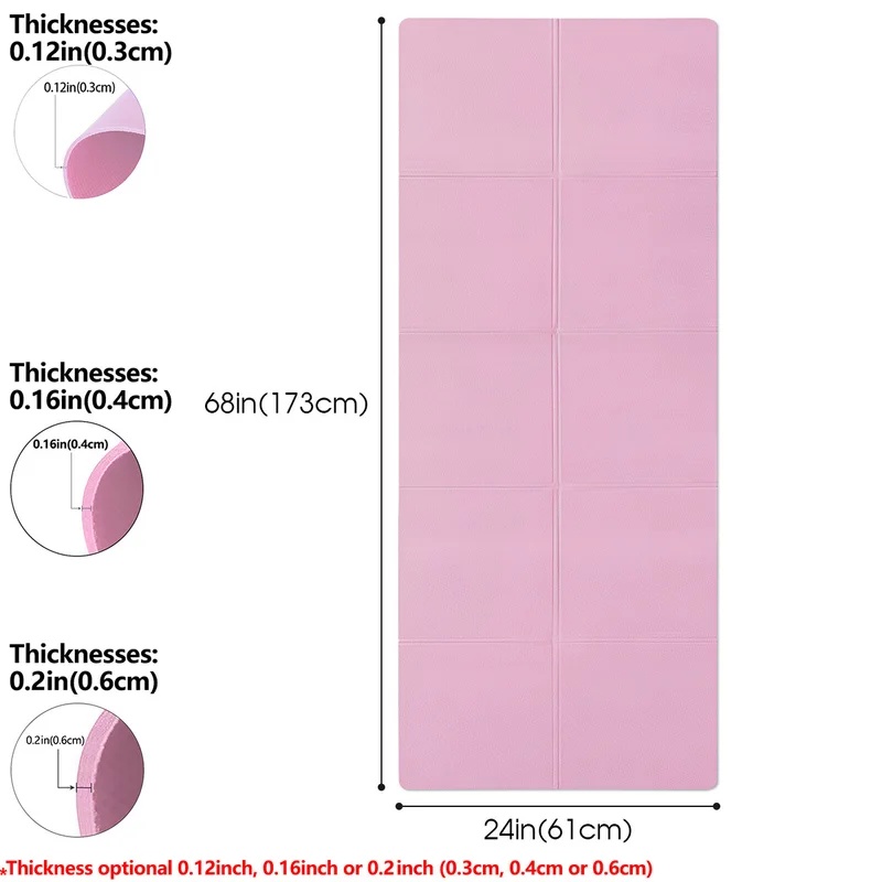 4mm Thick Non‑Slip Yoga Exerci - Pilates Yoga Matte 评论和价格